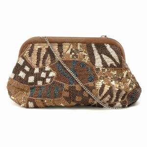 VIRAL Beaded Clutch Handbag